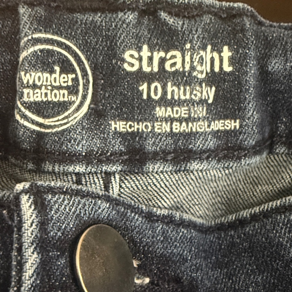Wonder Nation Dark Blue Husky Jeans